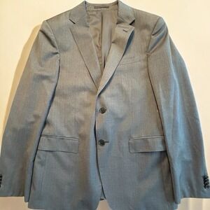 Z Zegna Turati Drop 8 Gray Wool Blazer‎ 40R Slim Fit Sport Coat Harry Rosen